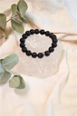 Bracelet Obsidienne noire Perles Rondes 8 mm