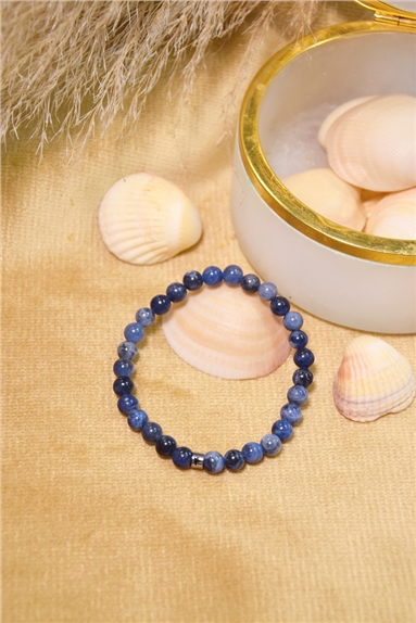 Bracelet Sodalite Perles rondes 6 mm