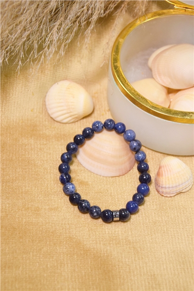 Bracelet Sodalite Perles rondes 8 mm