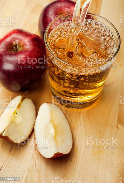 Jus de pomme pétillant