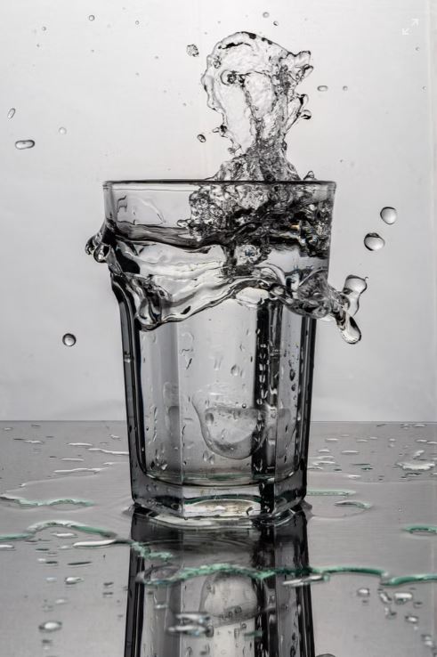 Eau super pétillante