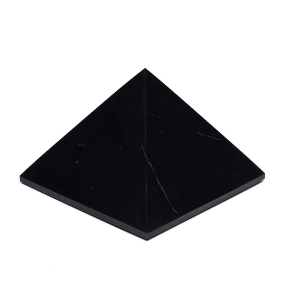 Pyramide de Shungite de Carélie -- ± 8x8cm