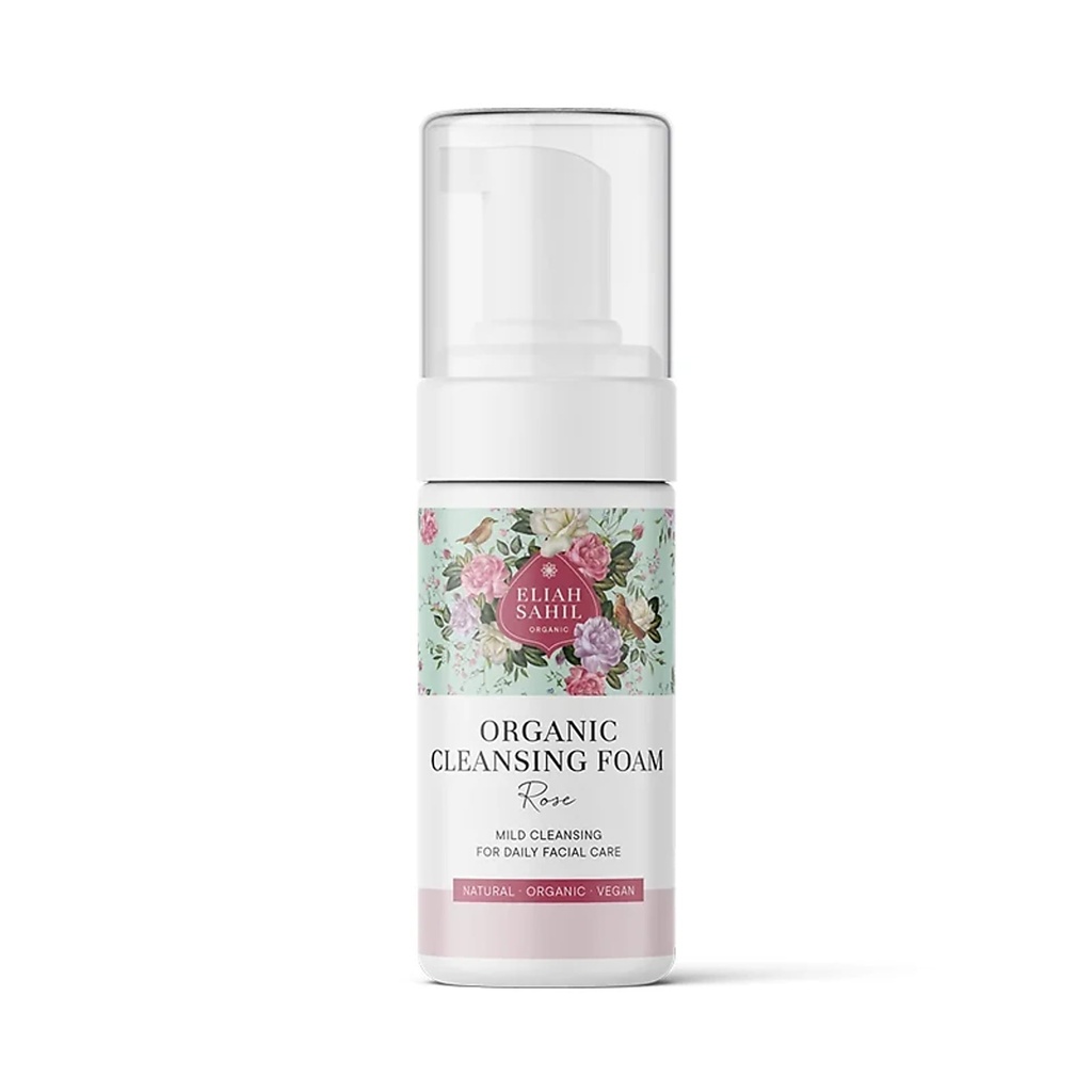 Mousse nettoyante visage Rose bio Eliah Sahil | 110 ml