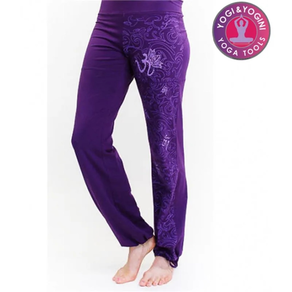 Yoga pantalons 'Maori' coton organique M-L -- 245g