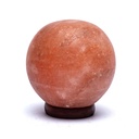 Lampe de sel Sphère avec câble et LED | ± 17,5x15,5x15,5 cm