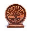 Lampe de sel Arbre de vie avec câble et LED | ± 22x19x10 cm