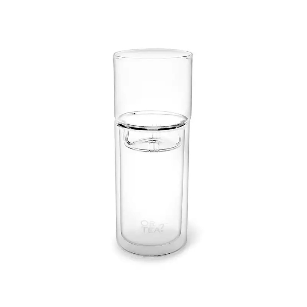 Or Tea? Verre à thé glacé Glassier™ + passoire à glace | 487g