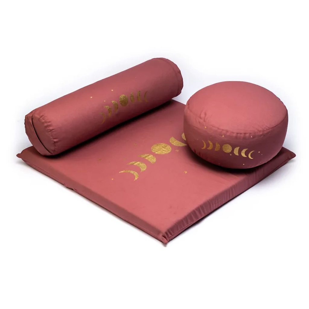 [8720512974232] SET de méditation 2: phases luneaires coton BIO (OCS) | 65x65x5 cm; ±5100 g