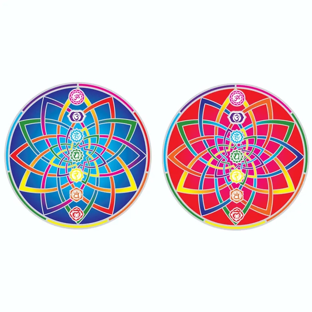 Adhésif fenêtre mandala Chakra Cosmique | 2x6 cm
