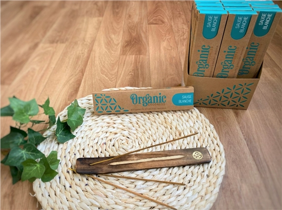 Encens Bâton Organic Sauge Blanche 15 g