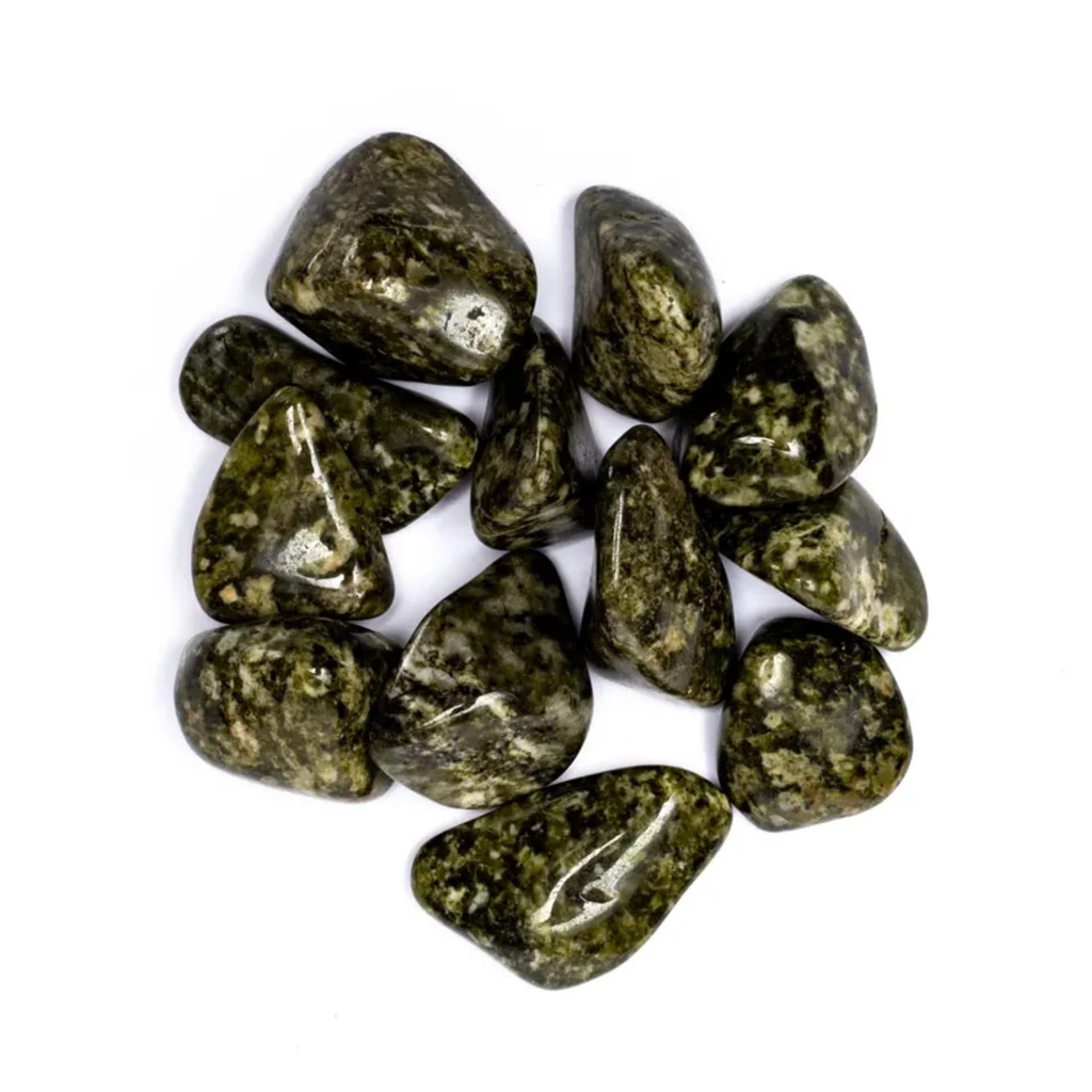 Pierres polies Epidot qualité A -- 250g