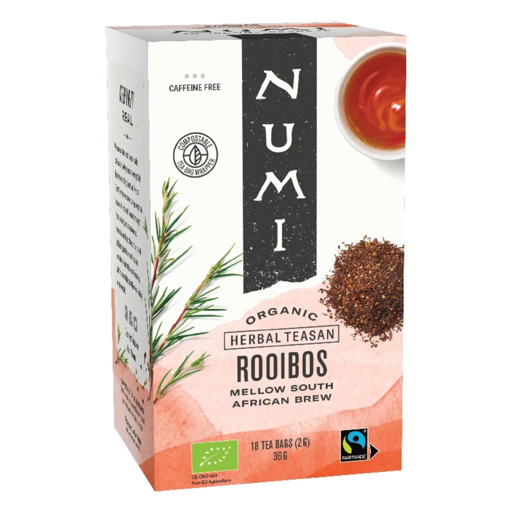 Numi Thé bio aux herbes Rooibos  -- 18x2g