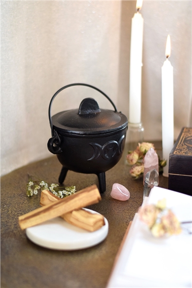 Chaudron en Fonte Noir Diamètre 12 cm