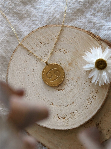 [3660341716205] Collier Signe astrologique Cancer