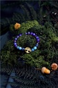 Bracelet Perles rondes 8 mm Lapis-Lazuli et Apatite Charm Arbre de vie