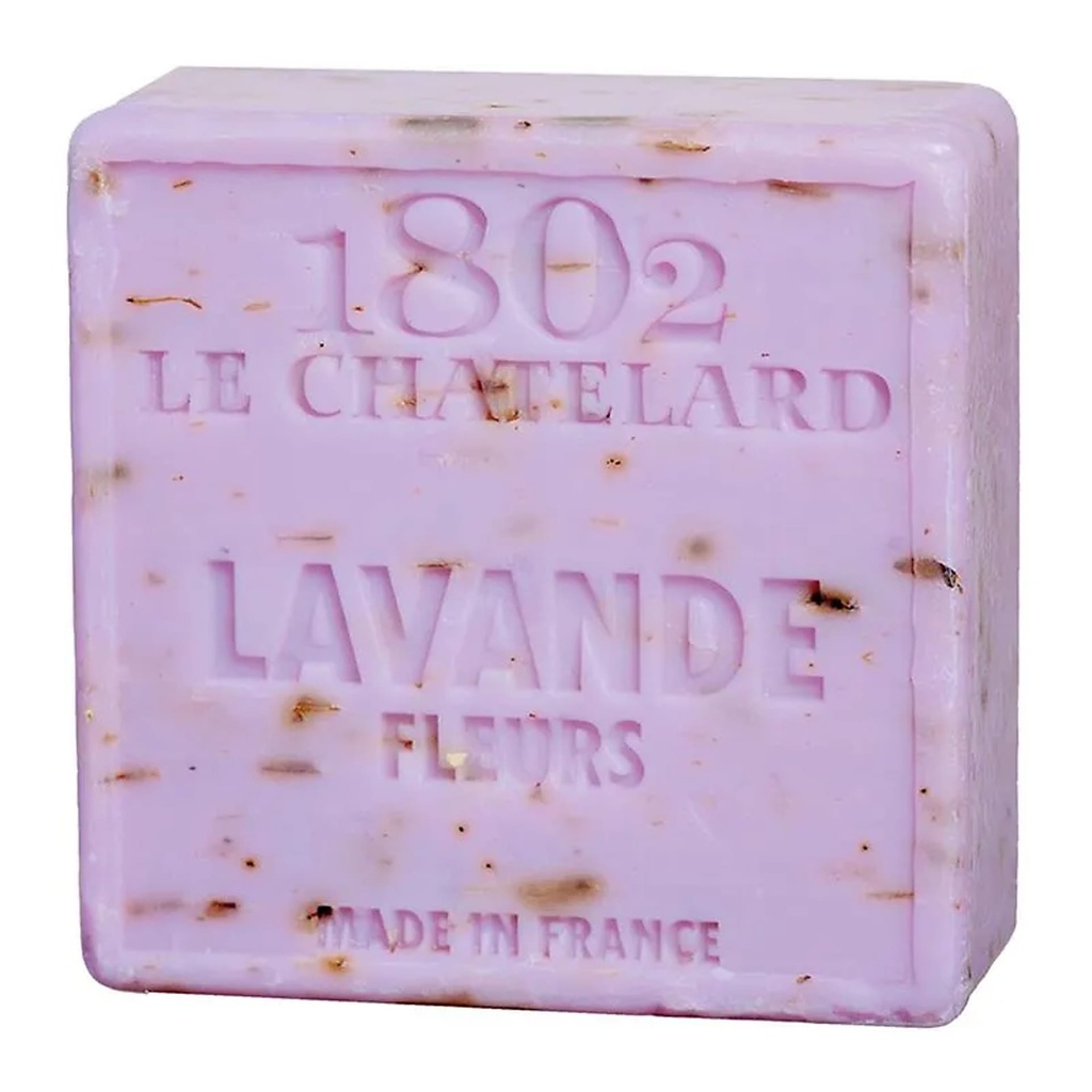 Savon de Marseille naturel exfoliant à fleurs de Lavande | 100 g
