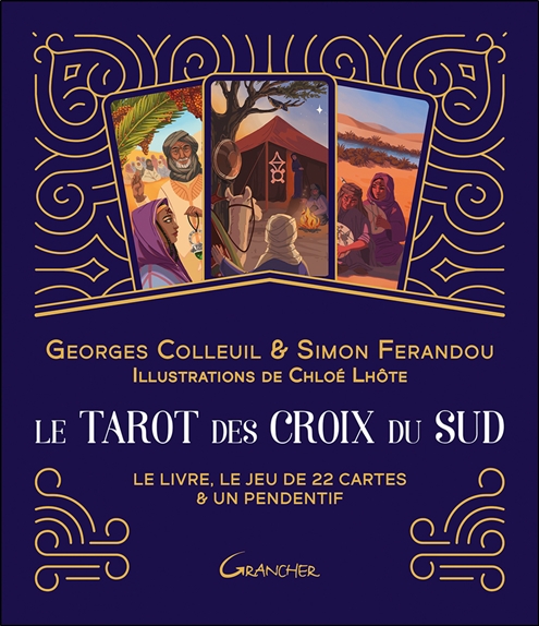 [épuisé] Le tarot des Croix du Sud - Coffret - Le livre, le jeu de 22 cartes & un pendentif