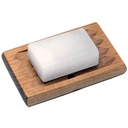 Bien-être porte savon en bois | 10.5x6.5x1 cm