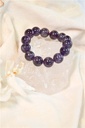 Bracelet Améthyste Perles rondes 14 mm