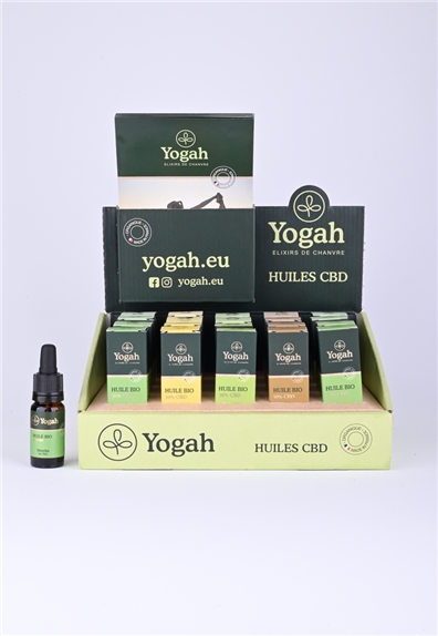 Présentoir 20 Huiles CBD aromatisées