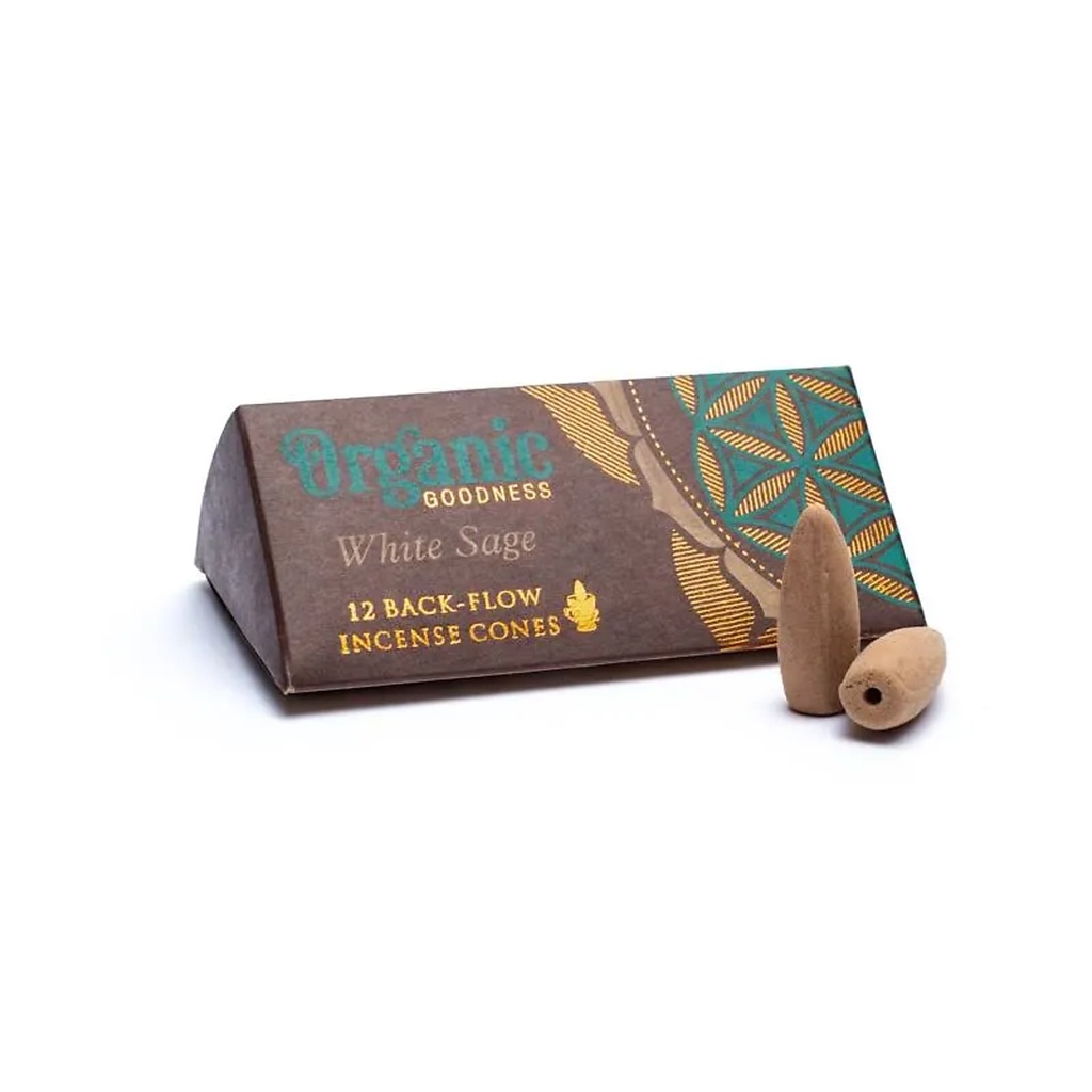 Sauge Blanche naturelle cônes d'Encens à refoulement  | 24 g