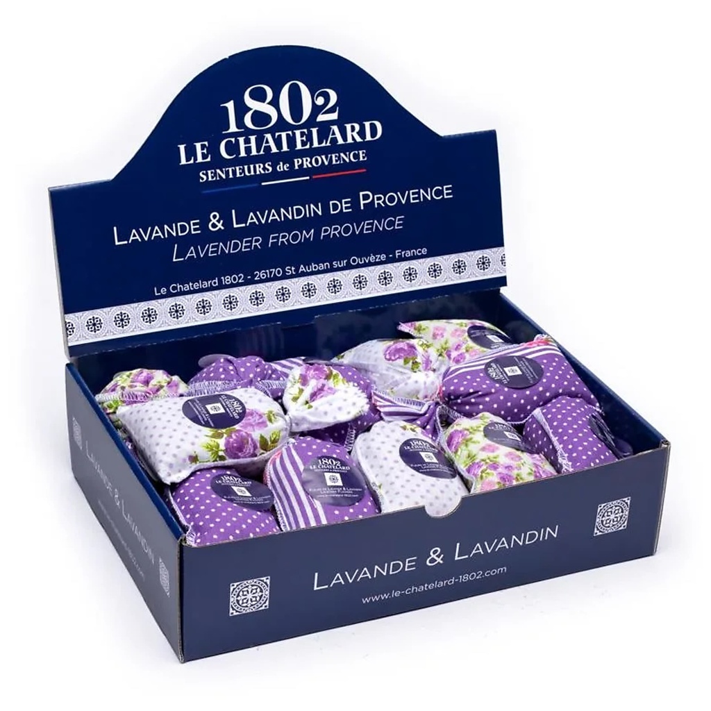 Sachets Lavande & Lavandin Lilas dans un présentoir | 18 g