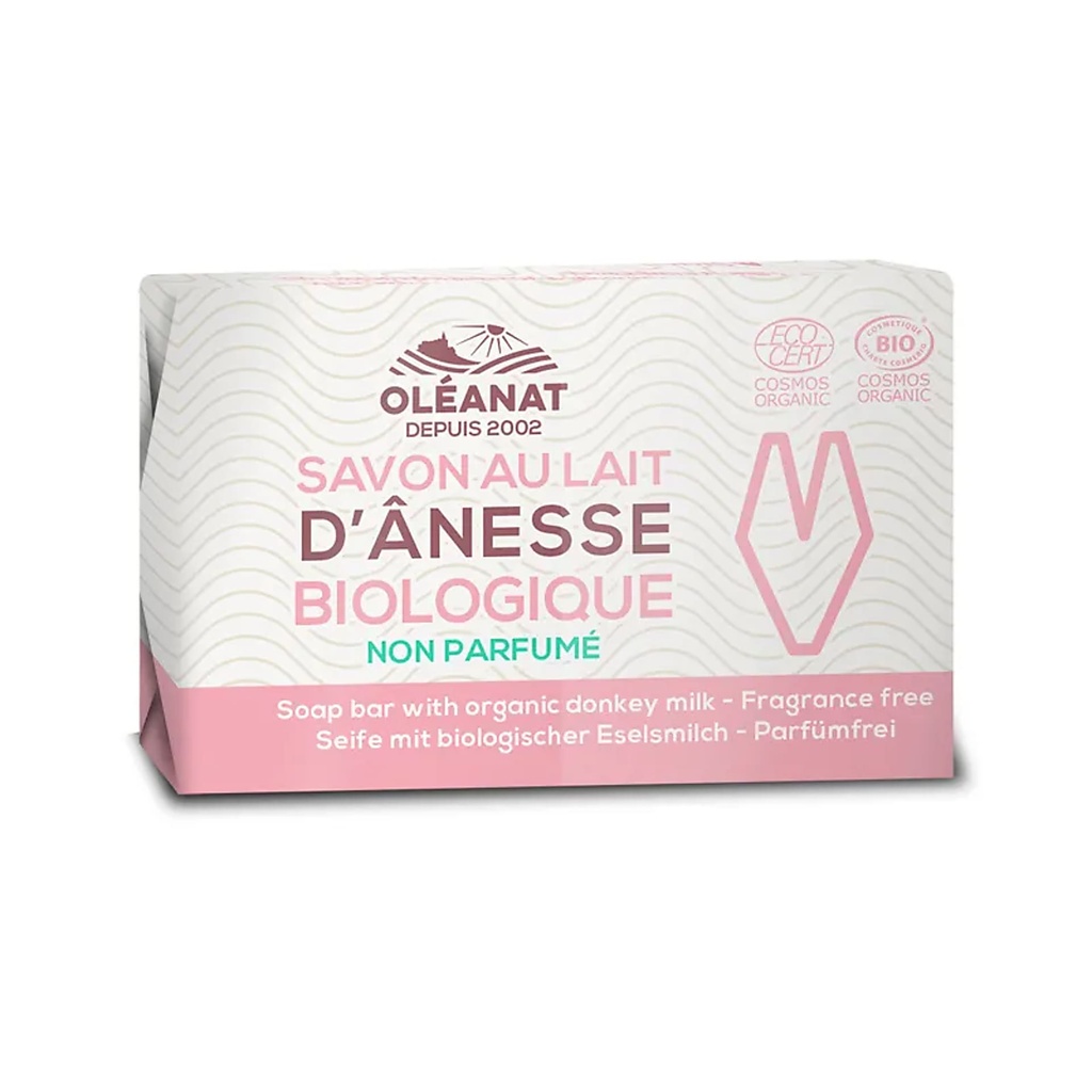 Oleanat Savon au lait d'ânesse BIO non parfumé | 100 g