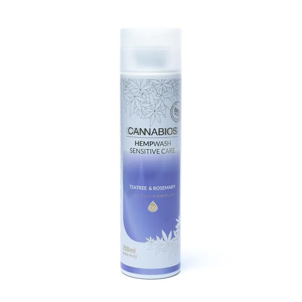 Cannabios HEMPWash Sensitive Care Teatree & romarin -- 250ml