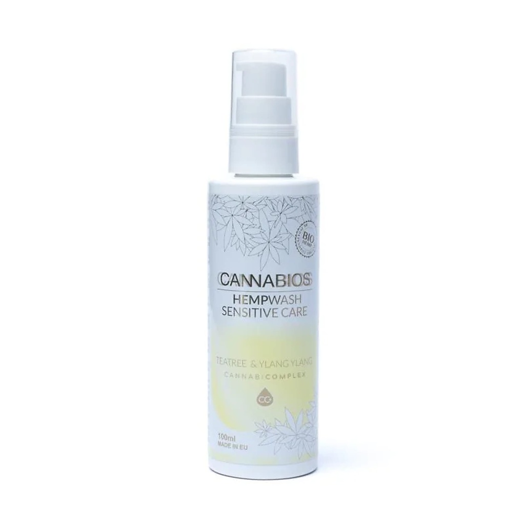 Cannabios HEMPWash Sensitive Care TeaTree & Ylang-ylang BIO | 100ml