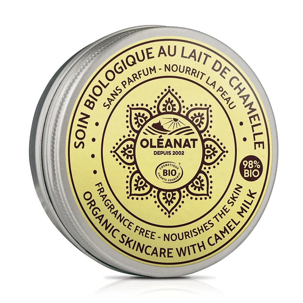 Beurre corporel Oleanat Lait de chameau bio non parfumé  | 50 ml