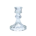 Bougeoir en verre pour bougie de table | 8x10cm