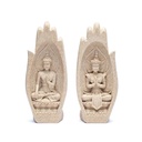 Namaste Mudra Mains avec Bouddhas couleur sable | 11x21cm