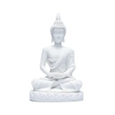 Statue de Bouddha de méditation blanche | 6x11cm