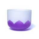 Bol chantant en cristal lotus 7ème chakra SI 432Hz | 30cm