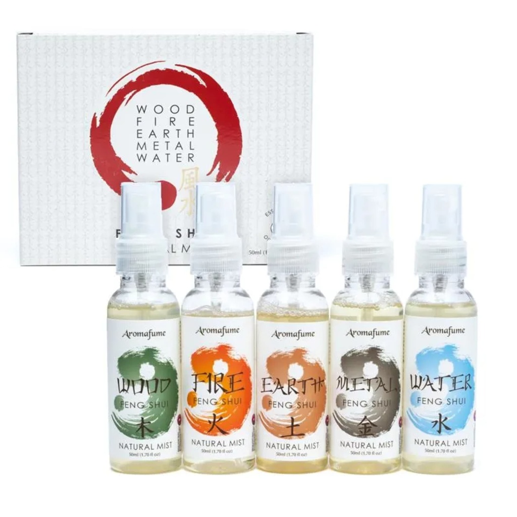 Spray d'ambiance Feng Shui Set de 5 Aromafume | 5x50ml