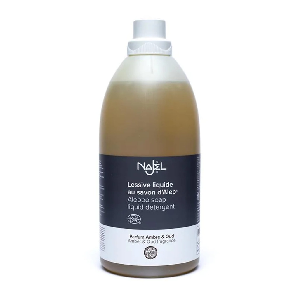 Lessive liquide au savon d'Alep senteur ambre & oudh | 2000 ml