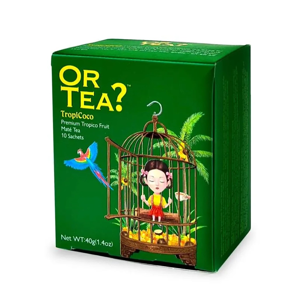 Or Tea? TropiCoco Thé Vert Maté Fruité 10 sachets | 40g