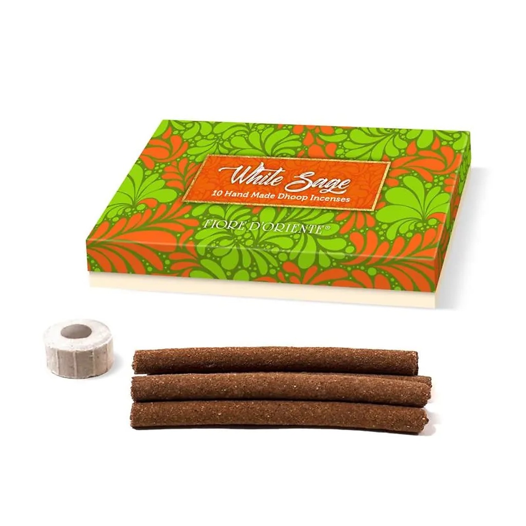 Encens  Fiore d'Oriente Dhoop Sauge Blanche | 15g