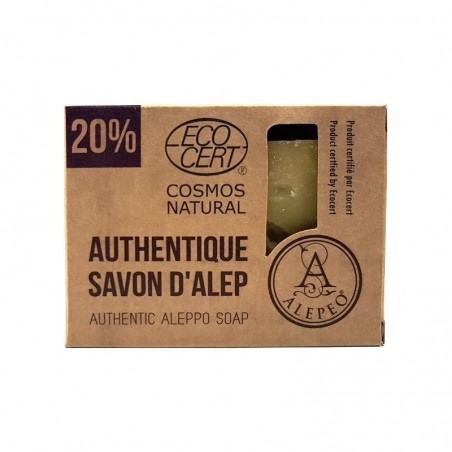 Savon d'Alep 20% huile laurier -- 200g