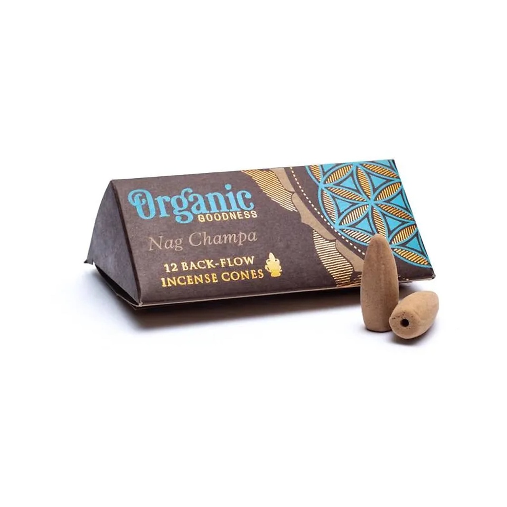 [8903833917274] Nag Champa naturel cônes d'Encens à refoulement  -- 24 g