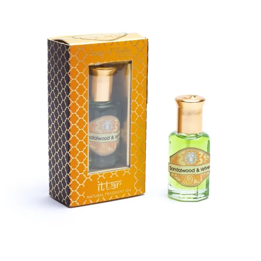 [8903833900818] Huile parfumée ayurvédique Santal et Vétiver| 10 ml