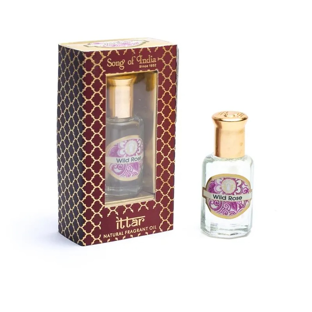 [8903833900825] Huile parfumée ayurvédique à la Rose Sauvage | 10 ml