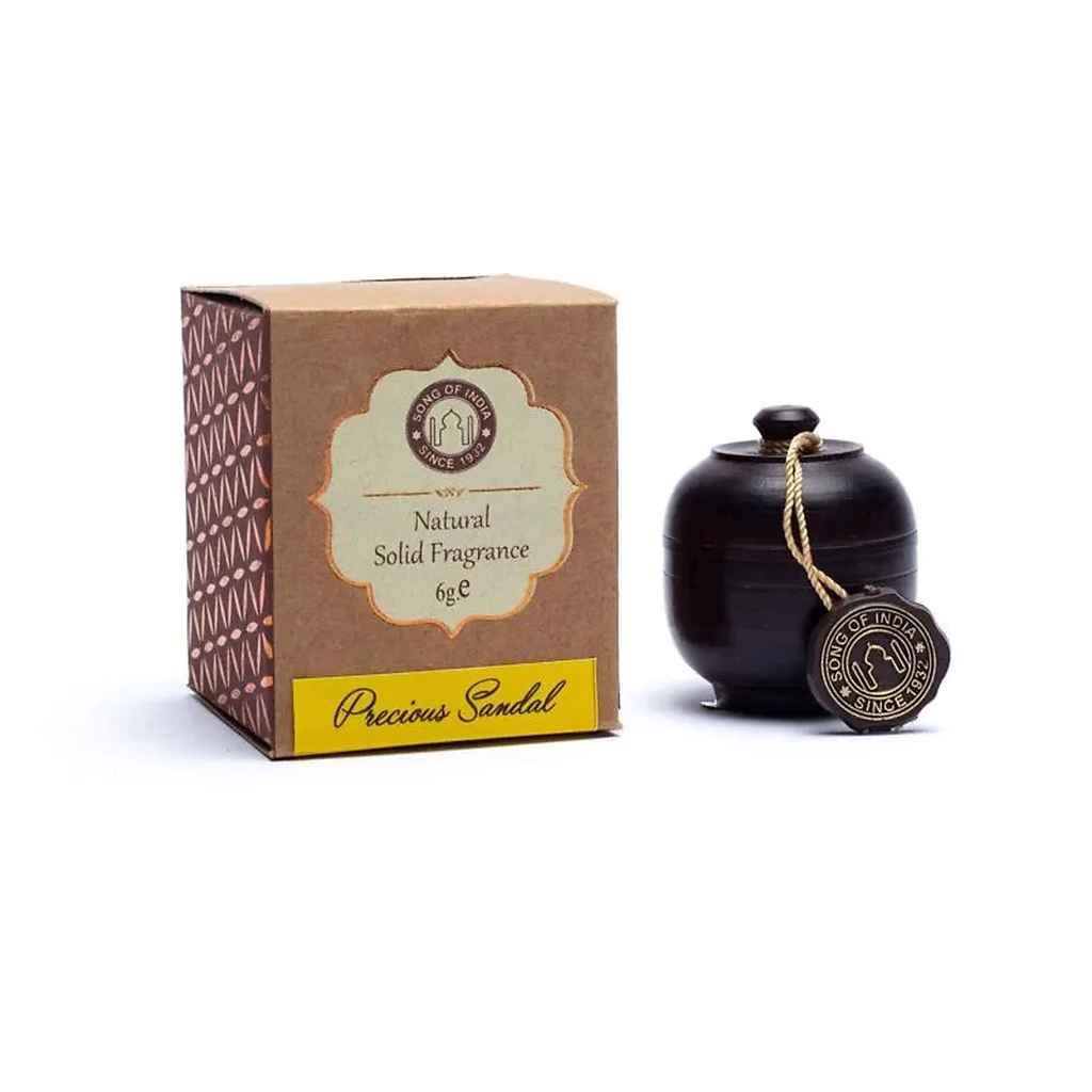 Crème parfumée Bois de Santal dans une boite de palissandre | 6g