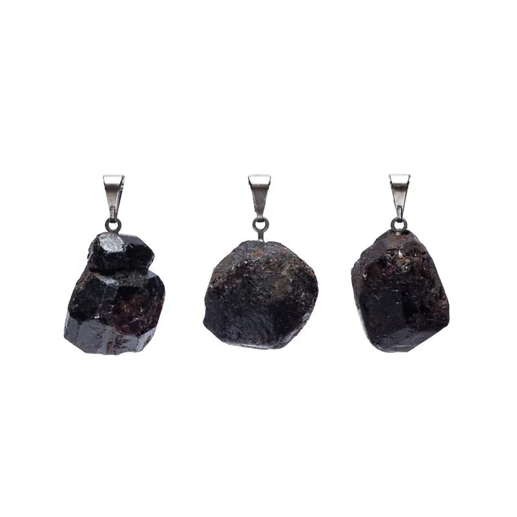 Pendentif Grenat Brut | ± 2cm