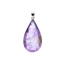 Pendentif en pierre précieuse d'améthyste en forme de goutte | ± 2-3 cm