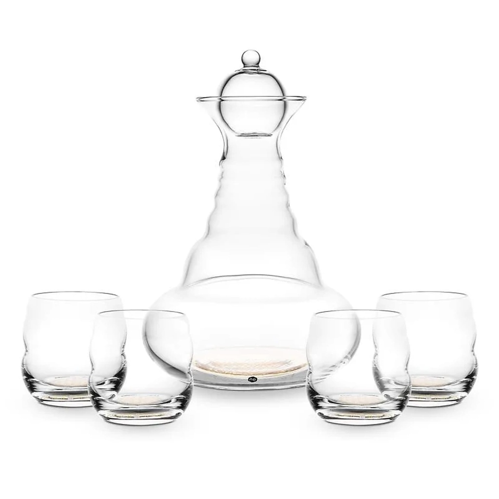 Carafe Vital Water Alladin + 4 verres Mythos or | 1300 ml