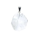 Pendentif pierre gemme cristal de roche forme fantaisie | ±3cm