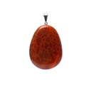 Pendentif en agate de feu en forme de goutte | ±3,5-4cm