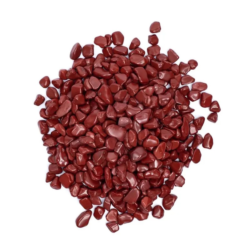 Pierres polies Jaspe Rouge qualité A/B | ± 800 g ; ±0.5-2.5cm