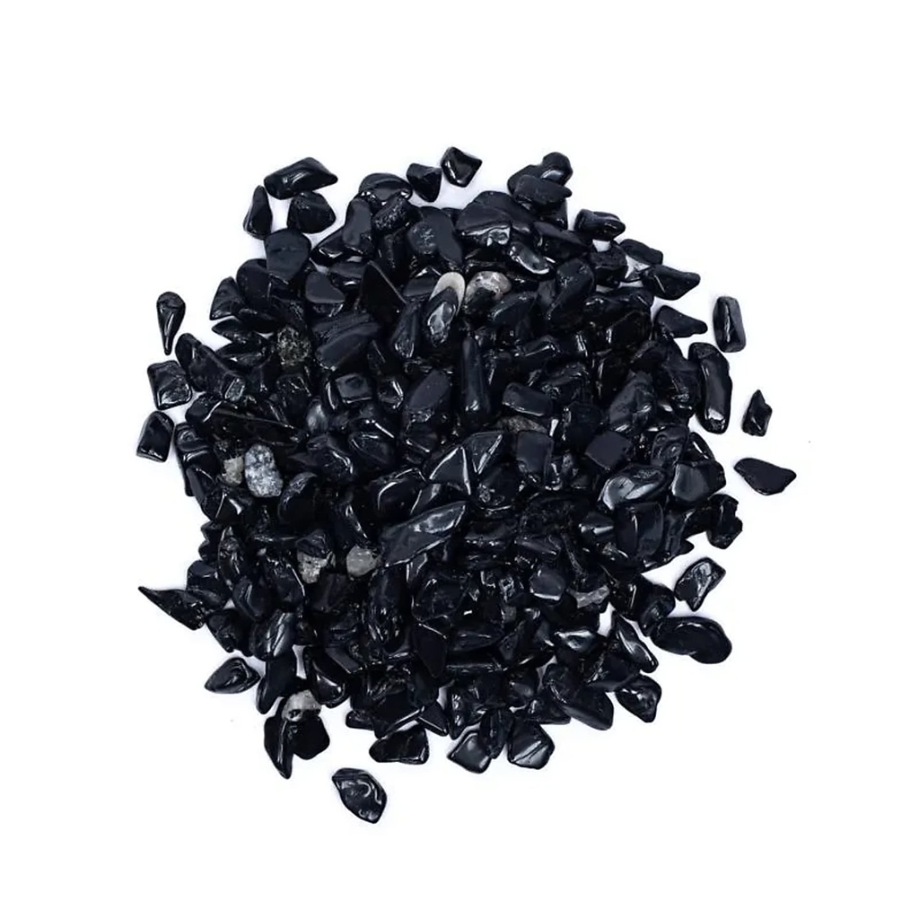 Pierres polies Tourmaline noire qualité A/B  | ±800g; ±0.5-2.5cm